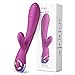 Produktbild AL'OFA Vibratoren für Sie Sexspielzeug Vibrator mit LED Breathing Light Klitoris G-Punkt Analvibrator Stimulator 10 Starken Vibrationen Silikon Dildo Erotik Vibrator für Frauen und Paare (Violett)