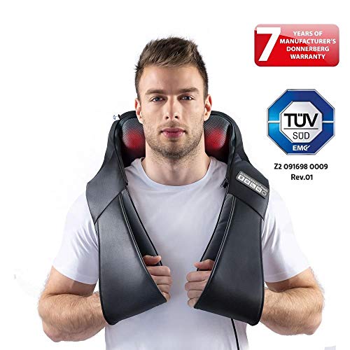 Massaggiatore cervicale elettrico per rilassare i muscoli impastare, allevia le contratture sulle spalle, collo, schiena, cervicali, ufficio e casa/auto