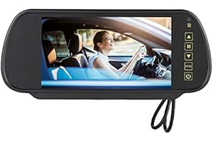 DENASH 7 Inch Digital LCD Car Monitor Screen for Parking Backup Camera with Bracket, Vehicle Rear View External Car Rearview Mirror, Car DVD Display
