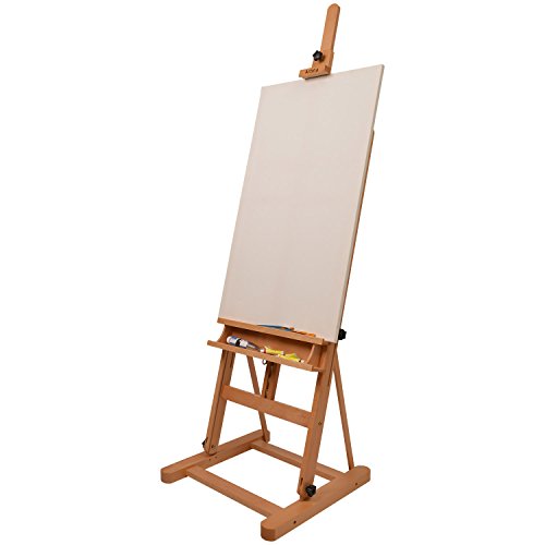 Artina® Profi Holz-Staffelei Como als hochwertige Buche Atelierstaffelei mit XXL Doppelauflage für Keilrahmen bis 120cm - 6
