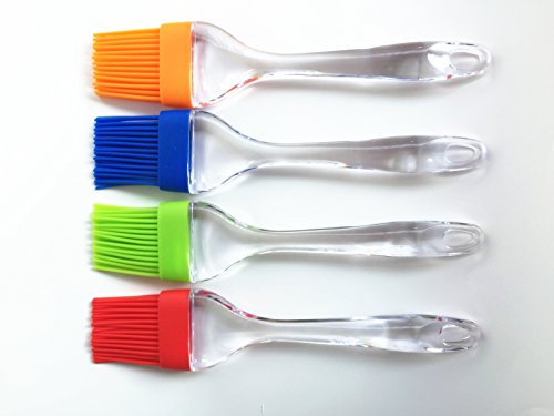 4er Set Premium Silikonpinsel – Backpinsel, Grillpinsel, BBQ-Pinsel - 2