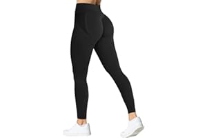 TAYOEA Ladies Gym Flegings Scrunch Butt Sport Leggings Senza Cuciture Pantaloni Sportivi in ​​Vita Ad Alta Vita