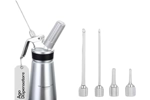 B-ARS Set Ugelli per Dispenser Crema-Aghi Dispenser Panna Montata-Ugelli Panna Sifone-Ugelli Sifone per Panna Montata-Aghi Sifone Professionale-Aghi Dispenser Panna Montata