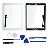 100% passend für iPad 4 Weiß für iPad 4 Touch screen Touch Glas Scheibe Digitizer Display Werkzeuge
