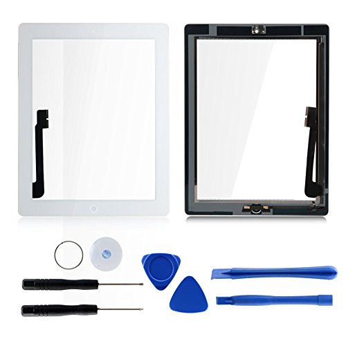 Weiß für iPad 4 Touch screen Touch Glas Scheibe Digitizer Display Werkzeuge