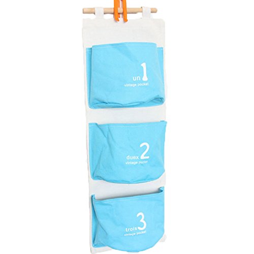 cdet Aufbewahrungstasche Süße hängende Aufbewahrung Pocket Kosmetik Tasche Reise Tasche Home Supplies blau