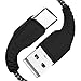 Produktbild X-level USB C Kabel, Nylon USB Typ C Ladekabel Datenkabel [1,8M] High Speed Nylon Geflochtene stabil Datenübertragung und Aufladung für Samsung Galaxy S9 S8, Huawei P10 P20 Mate 20 Lite - Schwarz