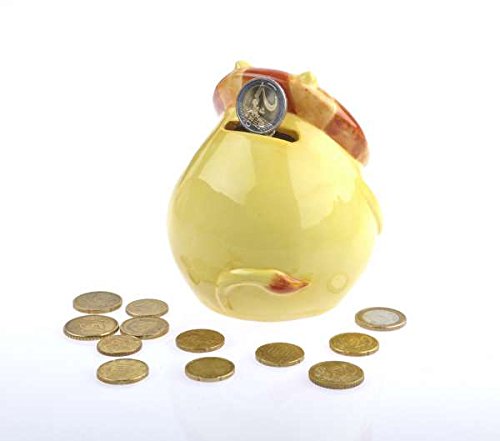 by-Bers Serengeti Spardosen aus Keramik, außergewöhnliches Design, handbemalt, als Löwe, Affe, Tiger, Giraffe, Nashorn, Nilpferd, Rosarote Panther Zebra Spardose, Sparbüchse Sparschwein oder Sparkasse im besonderen Design (Löwe) - 3