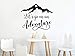 Produktbild Let'S Go On An Adventure Wall Decal Quote Mountains Vinyl Sticker Decals Mountain Wall Art Woodland Nursery Bedroom Decor