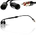 Produktbild Adapter-Universe Y-Adapter Audio Splitter Kabel Doppelantenne Auto Schwarz