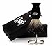 Pure Black Badger hair Shaving Brush For HIM with Brush Holder/Stand.