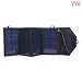 Produktbild Faltbare Solar Power Charger Panel-Pack-USB-Ausgang für Energien-Bank-Schwarz 7W