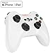 Price comparison product image TNP Products PXN-6603W Wireless Bluetooth Game Controller Mobile Gamepad Joystick Certified Made for iPhoneXs/Xs Max/XR/X 8 Plus, iPad Pro, iPod Touch with Adjustable Phone Clip Mount Holder (White)