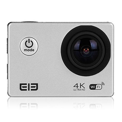 ELE CAM Original Sportkamera Actionkamera 16MP 4K Wasserdicht Full HD Klein Set Helm mit Zubehör Wifi 1080p 60fps Wasserdicht Unterwasser Tauchen für Motorrad, Fahrrad, mit Halterung ( Silber ) - 7