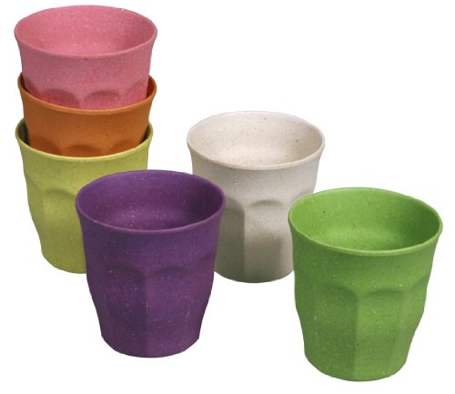 zuperzozial - Juego de 6 Vasos de Colores Surtidos