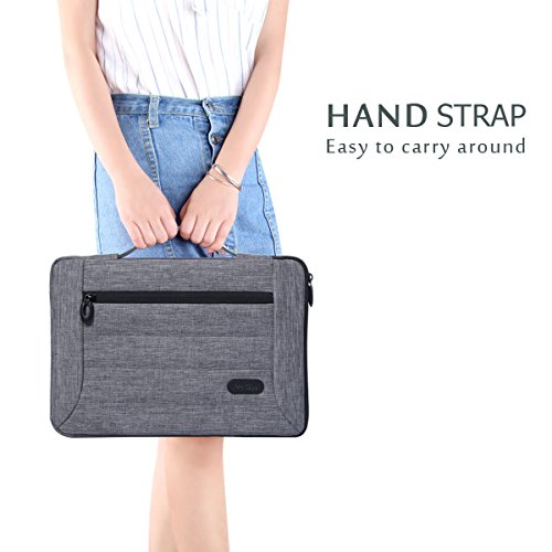 ProCase 12 – 12.9 Zoll Laptop Sleeve Case Cover Tasche für Macbook Surface Pro 4 3, Apple iPad Pro, die meisten 11 „12“ Laptop Ultrabook Notebook MacBook Chromebook -Grau - 6