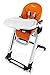 Peg Perego HSIXX2 Lico Reclining Designer High Chair with Baby Siesta – Licorice