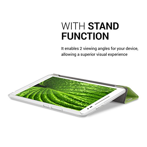 kwmobile Hülle für Asus ZenPad 8.0 (Z380KL / Z380C / Z380M) – Smart Cover Case Tablet Schutzhülle Kunstleder – Ultra Slim Tabletcase Grün Transparent - 6