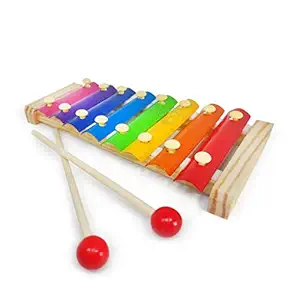 Trinkets & More - Xylophone for Kids (Big Size) Wooden Musical Instruments Piano Toy Baby Children Toddlers 6 Months + (Pack of 1).
