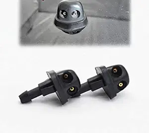 Auto-Ex Pack of 2 Front Windshield Wiper Spray Water Nozzle Washer Jet Compatible/Replacement for Santro Xing, Accent