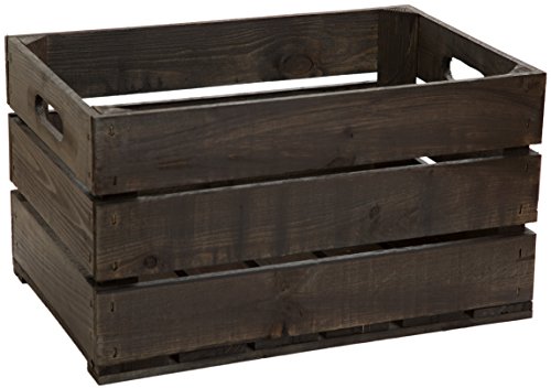 3er Set neue dunkle stabile Obstkiste „schwarz“- Stiege, aus dem Alten Land +++ Natur 54x35x30 cm - 3