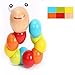 Boys Girls Child Magical Twisting Insect Wooden Toy Puzzle Baby Train Magic Toys