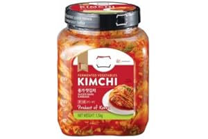 MAHNUR Naturally Fermented Kimchi, Sliced Korean Napa Cabbage. Gut‑Healthy & Delicious Korean-Style, Vegan & Gluten-Free | 1.5kg (1.5kg, Pack of 1)