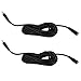 Produktbild 2 pcs DC Verlängerungskabel, Stecker-Größe 3,5mm x 1,35mm - Länge:3m - Schwarz / DC Leitungen-Zubehör (3.5x1.35mm, schwarz)