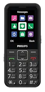 PHILIPS Xenium E209 Premium Multimedia Feature Keypad Mobile Basic Bar Phone with Dual SIM Card, Vivid Display, Rear Camara, Dual LED Torch, Music Player, FM, Bluetooth, SOS Enabled (Black, 2.4 inch)