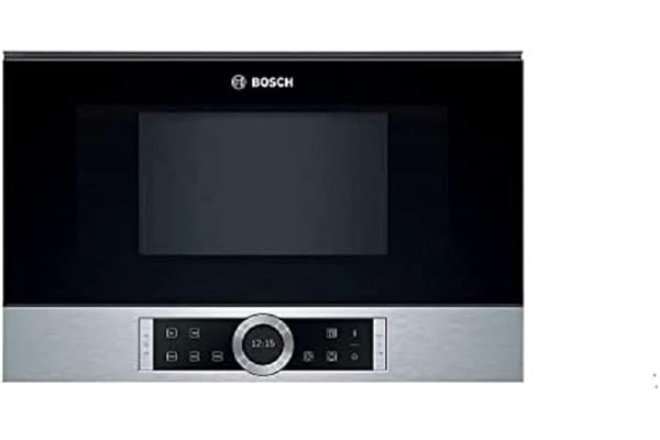 Bosch BFL634GS1 - Série 8 - Micro-ondes intégrable - 60 x 38 cm - 21 litres - Inox