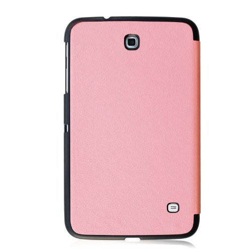 Fintie Samsung Galaxy Tab 4 8.0 Hülle Case – Ultra schlank superleicht Ständer Smart Shell Cover Schutzhülle Etui Tasche mit Auto Schlaf / Wach Funktion, Pink - 3