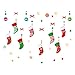Produktbild Naisidier 60 * 45cm Adventskalender Schaufensterdekoration Glastür selbstklebender Wand Aufkleber 1 Verpackung Weihnachtsstrümpfe socken Stil Fügen Sie eine festliche Atmosphäre hinzu