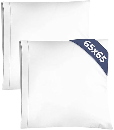 Taie Oreiller 50x90cm 2 PCS En Premium Microfibre, Housse Coussin Avec Fermeture Éclair Invisible, Taie D Oreiller Hypoallergénique Et Respirante, Beige