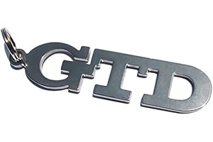 SPECIAL PARTS Emblème porte-clés GTD en acier inoxydable de haute qualité