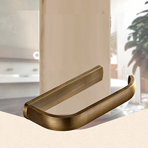 MagiDeal Toilettenpapierrollenhalter – Wandmontage, Messing, 195 x 88 x 28 mm – Bronze - 3