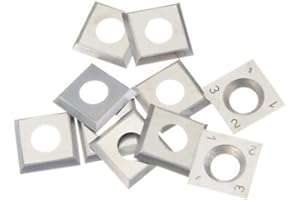 OrangeClub 10 Stück Wendemesser Wendeklinge Hartmetallklinge 30° 14x14x2mm für Lackfräse METABO LF724S Kit