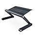 Produktbild eSmart Germany Notebookhalter YUKI | Schwarz | Arbeitsfläche 450mm x 243mm | Höhe 38mm - 540mm | Breite inklusive Füße 550mm