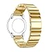 Produktbild Sansee Perlen Edelstahl Universalband 22mm Edelstahl poliert Uhrenarmband Armband für Uhren mit 22mm Bandbreite (Gold)