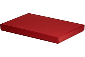 Rössler Papier 13521453360 - Boxline Carton rectangulaire, adapté au format A4, rouge, 1 pièce