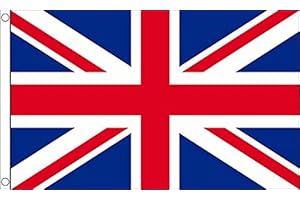 UKFLAGSHOP 3ft x 2ft (90 x 60 cm) Union Jack United Kingdom Great Britain 100% Polyester Material Flag Banner Ideal For Pub Club School Festival Business Party Decoration