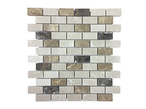 asCountryStone Naturstein Mosaik glatt (Dakar) | Küche, Badezimmer, Terasse | Alternative zu normalen Fliesen (Dakar)