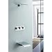 Produktbild Contemporary Chrome Wall Mount Rain Shower Taps