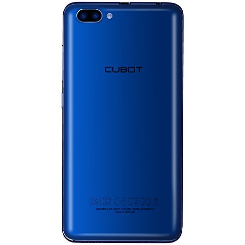 CUBOT Rainbow 2 3G Smartphone Libre - Android 7.0, 5.0 pulgadas Pantalla, Quad-Core 1.3GHz, 1GB RAM 16GB ROM, 13.0MP + 2.0MP Cámara Trasera Dual, 5.0MP Cámara frontal, Dual SIM (Azul) - CUBOT