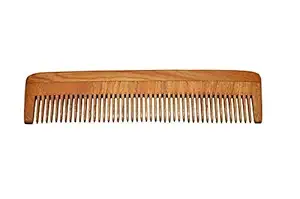 Majik Original Neem Wood Comb For Men And Women, Natural Brown, 10 Gram, Pack Of 1 (Model No 2)