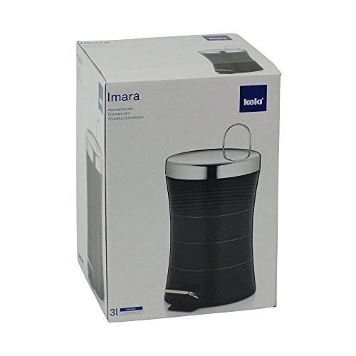 KELA 21561, Kosmetikeimer 3 l, Edelstahl 18/10, Imara, Schwarz - 4