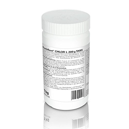 1 Kg – PoolsBest® Chlortabletten L 200g, 80-90% Aktivchlor, langsamlöslich - 2