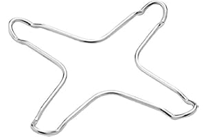 CAFÉ OLÉ Café Ole T4287/C Trivet Ring Reducer for Gas Hobs Suitable for Stovetop Coffee Makers Moka Pots Percolators, Stainless Steel, 9.5 x 9.5 x 0.6 cm