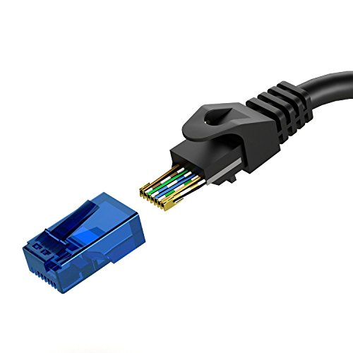 KabelDirekt 3m Cat6 Ethernet Gigabit LAN Netzwerkkabel (RJ45), UTP, abwärtskompatibel (Cat5, Cat5e), schwarz – TOP Series - 3