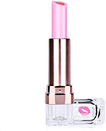 Mety Angel Lipsticks Two Core Heart Shaped Lip Gloss Double Color Lip Makeup (5#Cherry Blossom Powder)