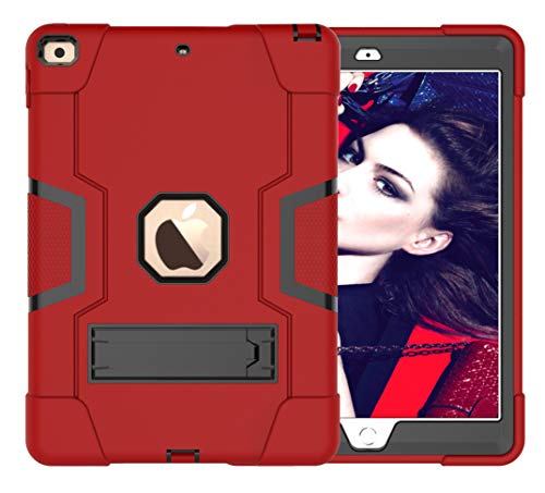 SYNTAKS iPad 10.2 2019 Case,iPad 7th Generation Case,Slim Heavy Duty Shockproof Rugged High Impact Protective Case for iPad 7th Generation 10.2 inch 2019 Release (red)